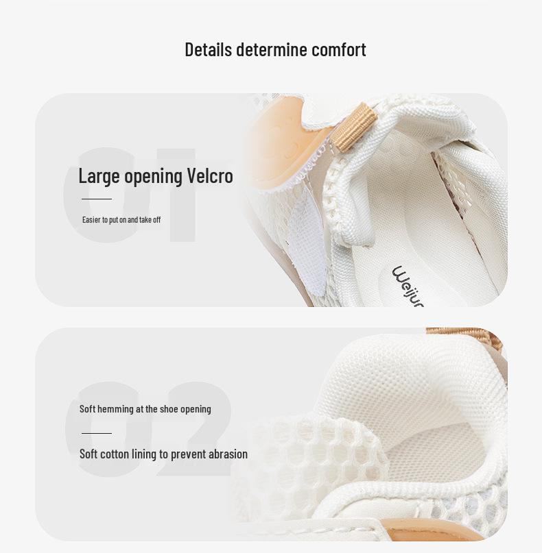 Summer Mesh Breathable Toddler Sandals - Boys & Girls, Soft Sole, Ideal for One-Year-Olds