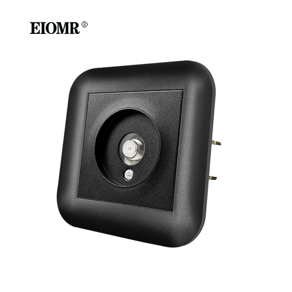 EIOMR EU Standard Power Socket with Iron Claw Black Flame Retardant PC Panel 110-250V Wall Socket 16A Suitable for Round Box