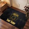 Nirvana Personalized Crystal Velvet Carpet, Customized Name Text Soft Anti‑Slip Rug for Living Room Bedroom