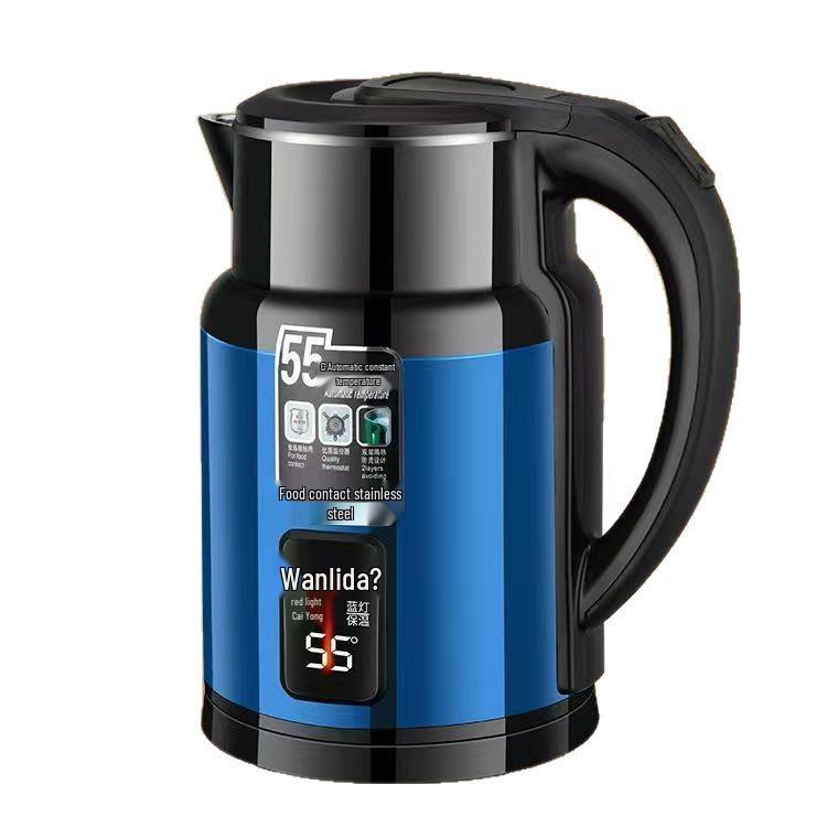Wanlida 304 Food Grade Electric Kettle: Large Capacity, Durable, New Model with Hotel-Grade Insulation