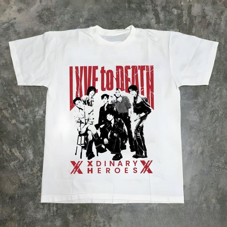 Футболка Xdinary Heroes, Футболка Xdinary Heroes Lxve to Death, Футболка Xdinary Heroes World Tour 2026, Xdinary Heroes, Мировое турне Beautiful Mind 4XL