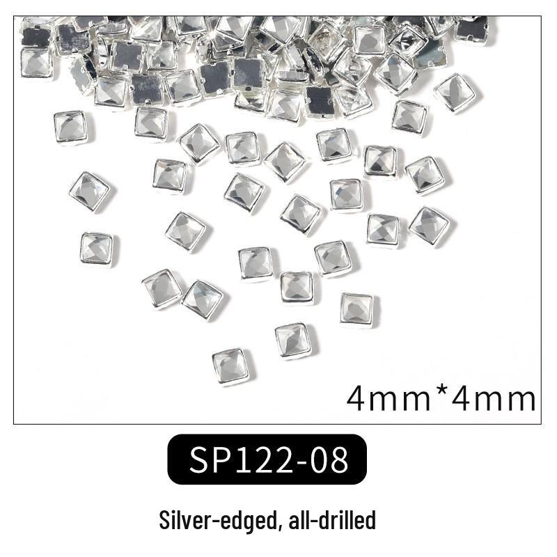 Strass & Perle Miste per Unghie con Fondo Piatto - 100 pz