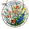 Lebendiges Schatten Puzzle Spielzeug Acryl Puzzle Sonnenfänger Fensteraufhängung Kit, Buntglas Stil DIY Interaktive Heimdekoration Puzzles Gartendekoration,