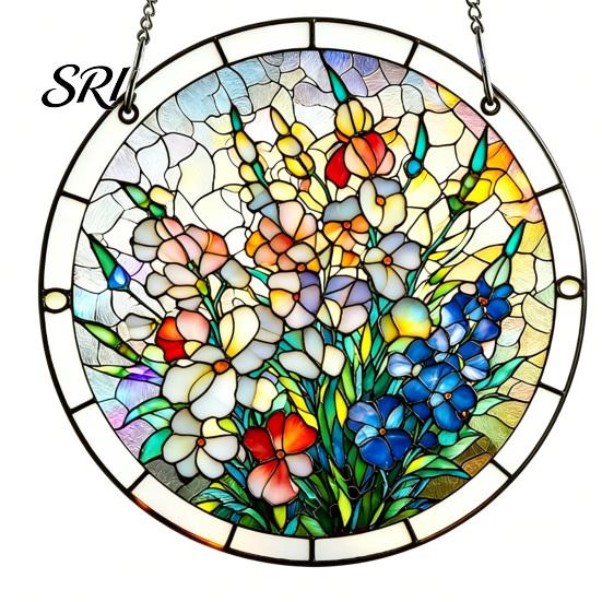 Lebendiges Schatten Puzzle Spielzeug Acryl Puzzle Sonnenfänger Fensteraufhängung Kit, Buntglas Stil DIY Interaktive Heimdekoration Puzzles Gartendekoration,