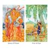Kancharo 78-Karten Tarotkarten-Set [Tarot des Goldenen Rades] Enthält japanische Tarotkarten-Anleitung & Beutel (Authentisch)