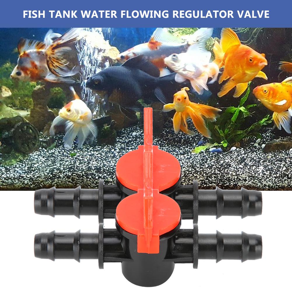 2pcs Fish Tank Water Flowing Regulator Valve Water Flowing Controller Tube Pipe Connector