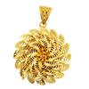 Gold Color Necklace Female Sunflower Hollow Pendant Fashion Retro Upscale Temperament.