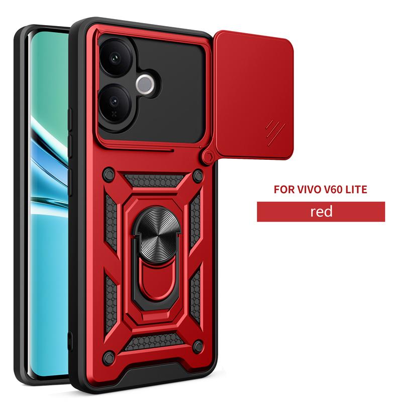 For Vivo V60 Lite 5G Push Pull Camera Lens Protector Case For Vivo V40 V50 V60 Pro Lite 5G 4G Phone Cases Armor Shockproof Coque