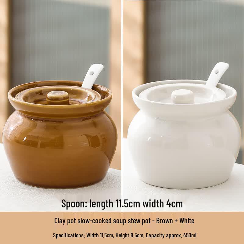Ru Han Ceramic Double Boiler Stew Pot Set