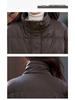 Women's PU Leather Plus Size Mid-Aged Winter Down Jacket 2024 - White Duck Down Thick Long Coat