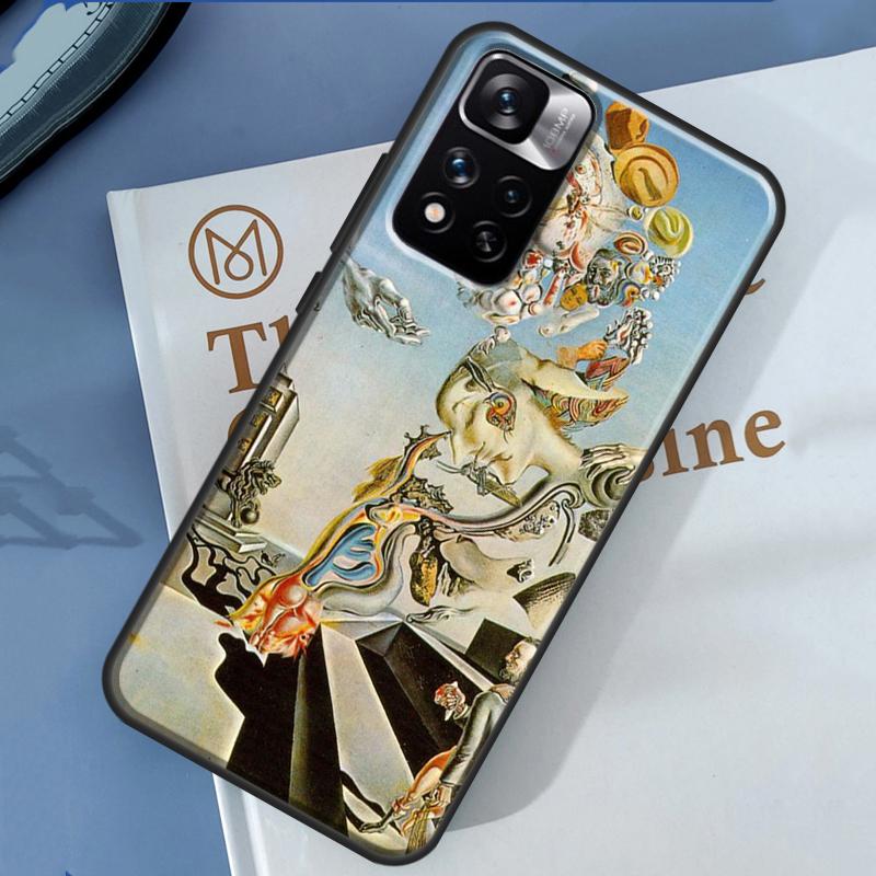 Salvador Dali Kunst-Hülle für Xiaomi Redmi Note 13 12 11 9 10 14 Pro 9S 10S 11S 12S Redmi 14C 10C 12C 13C Abdeckung