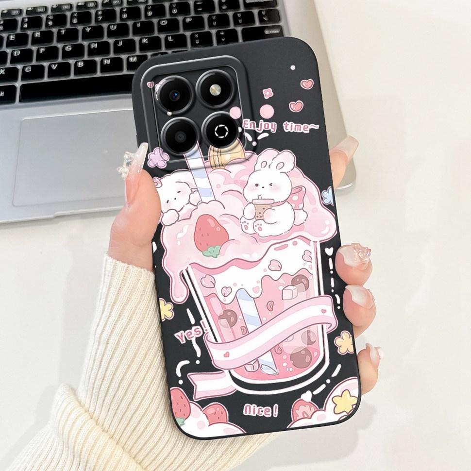 Colorful Flower Case For Honor X6b Coque Silicone Soft Cover For Huawei Honor X 6b 6a X6A Phone Cases Covers Bumper
