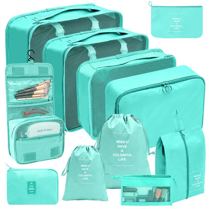 11-Piece Travel Organizer Set: Digital, Toiletry, Cosmetic, Clothes, Shoes, Dustproof Luggage Bags