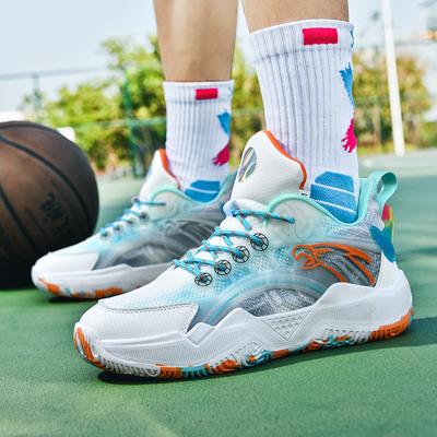 Actual Combat Basketball Shoes Men Breathable Luminous Sneakers 2025 New Student Training Outdoor Running Shoes Tide