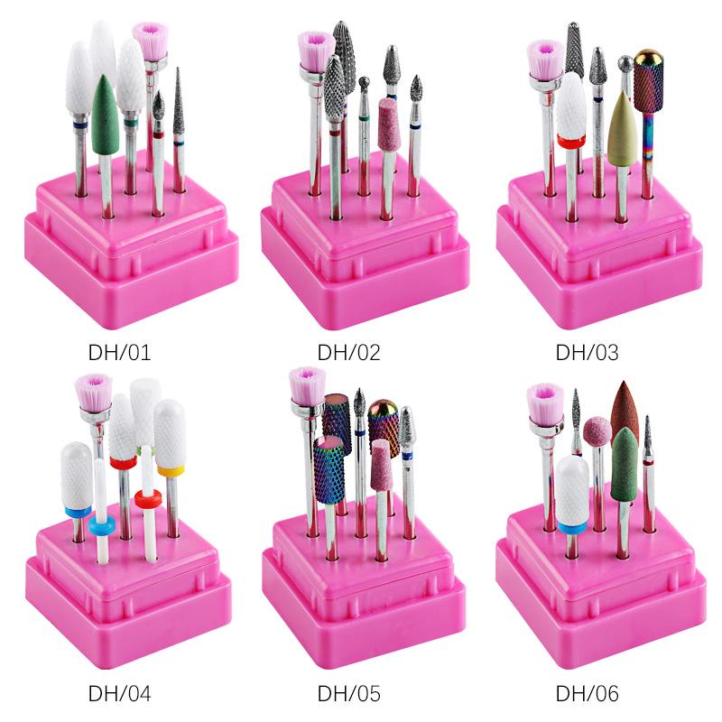 7-teiliges Keramik-Nagelbohrer-Set: Elektrische Feile Ersatz für Maniküre, Schleifen, Nagel- & Nagelhautentfernung