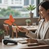 Detachable Contactless Payment Sleeve Creative Butterfly Magic Wand Holder  ETC Payment
