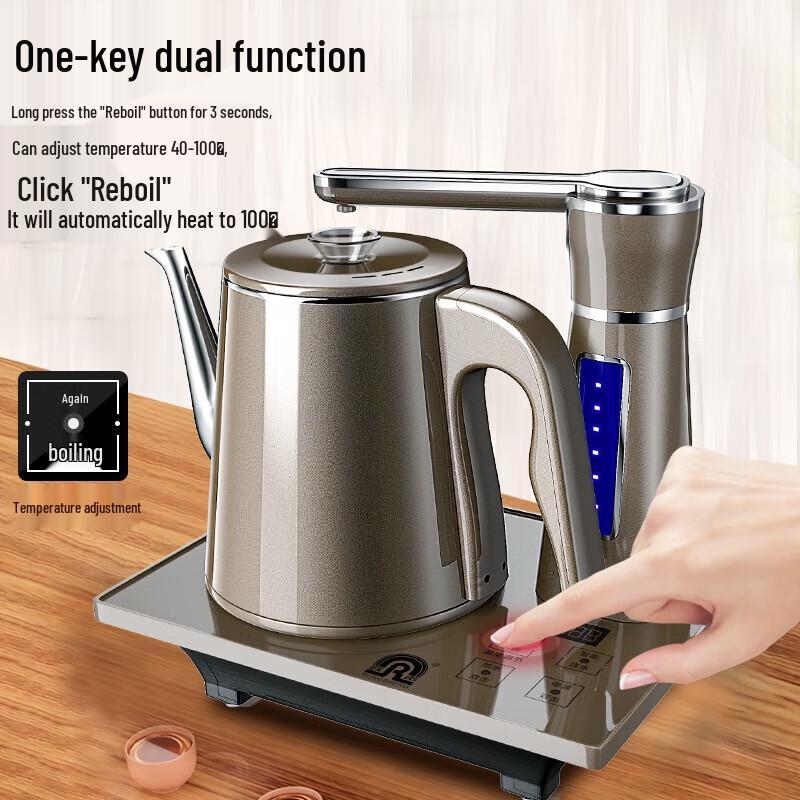 Ronshen 0.8L Temperature Sensing Electric Kettle CN plug (adapter included)