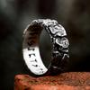 Vintage Viking Runes Ring Stainless Steel Unique Design For Men Women Round Rock Amulet Jewelry Gift