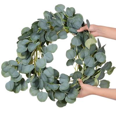 Eucalyptus Leaf Vines, Simulated Green Plants, Wedding Home Vines, Background Wall Decoration