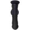 Black Double Hardness Soft Liquid Silicone Scales Caterpillar Model Shaped Dildo