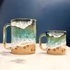1pc 11/15oz Creative Ocean Shoreline Mug Coastline Couple Cup Coffee Cup Mug Souvenir Gifts