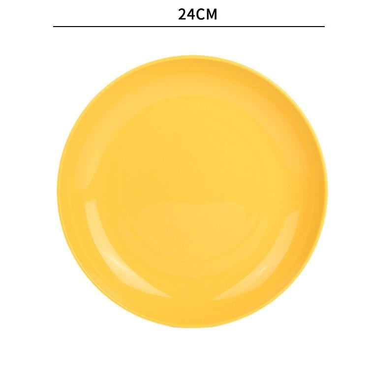 Uz Casnic Paste Deserturi Occidentale Gustări Fructe Culoare Solidă Farfurie Rotundă