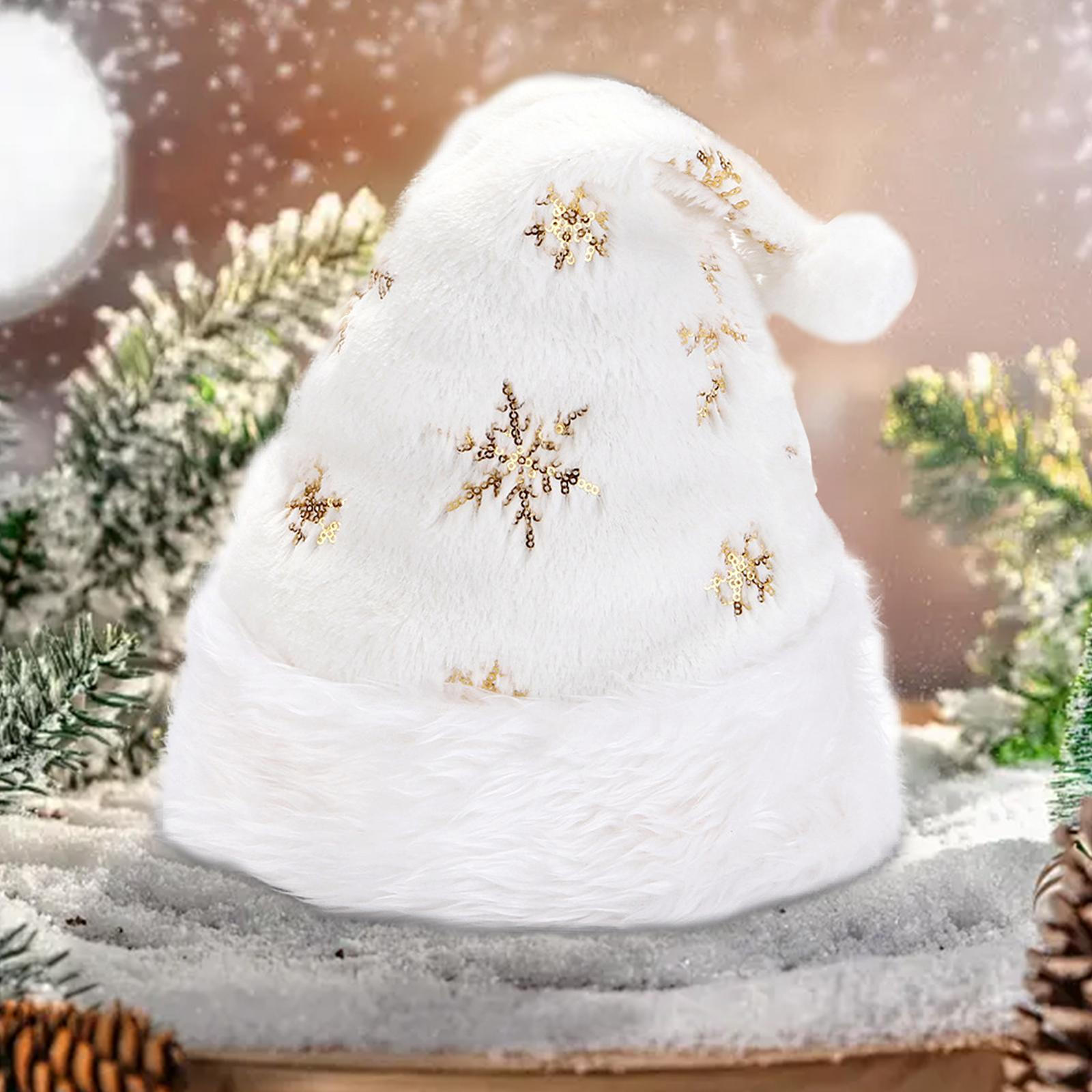 

Різдвяний капелюх Діда Мороза. Прикраси для вечірки. Вишитий ковпак Gold