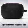 Front Opening Earbud Case Cover for WM02S Charging Case, Soft Silicone Sleeve with Side Carry Point for Storage