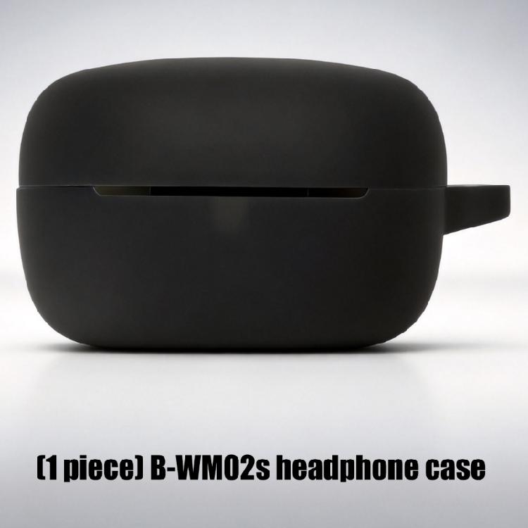 Front Opening Earbud Case Cover for WM02S Charging Case, Soft Silicone Sleeve with Side Carry Point for Storage