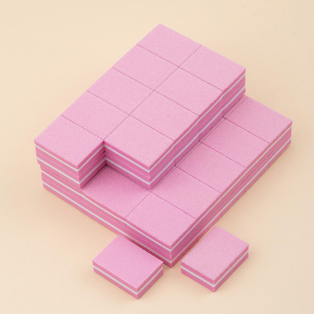 

Красочные мини квадратные губки для полировки ногтей розовый