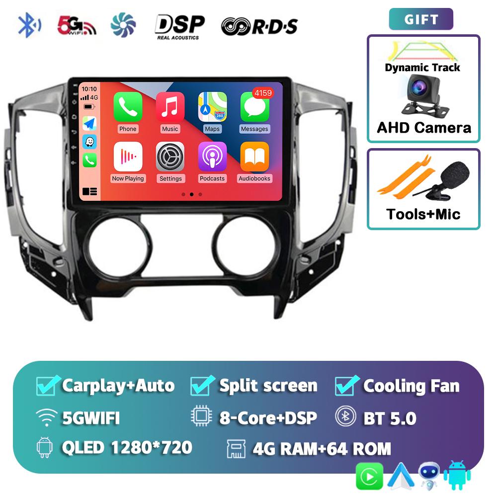 Android 14 Carplay Car Radio For Mitsubishi Pajero Sport 3 L200 5 Triton 3 2015 2016 2017 2018 2019 Multimedia Player GPS Stereo