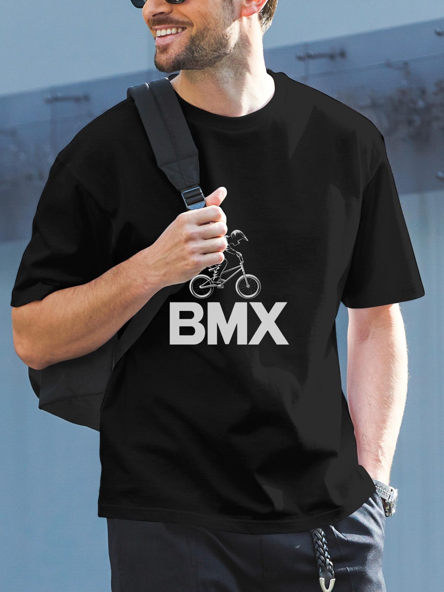 1pc BMX silhouette graphic black T-shirt XXL
