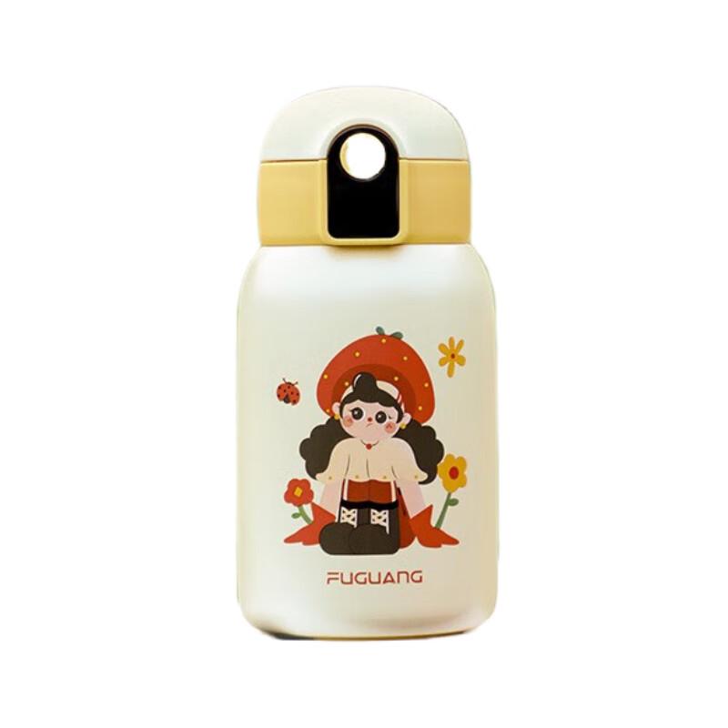 

FUGUANG Cute 500ml Thermal Straw Bottle with LED Temp Display