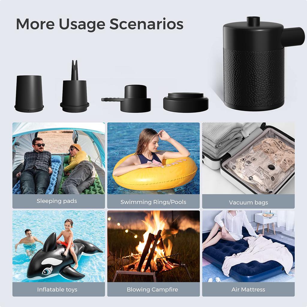 Przenośna Pompka Powietrza Przenośna Pompka Powietrza Usb Elektryczna Do Nadmuchiwanych Akumulatorowa Ręczna Silnik 5v Bateria Mikro Zasilana Mini Panel