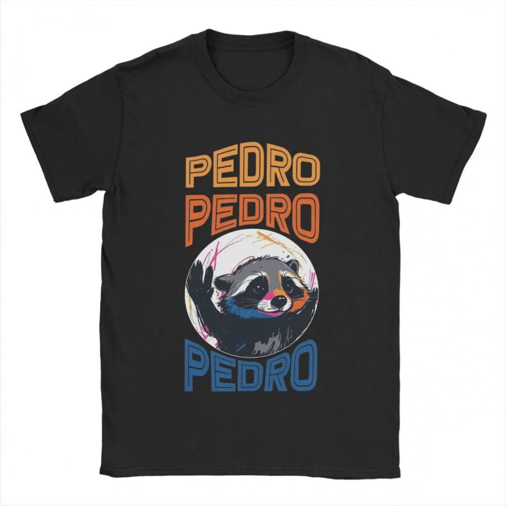 Men'S Vintage T-Shirts Featuring The Pedro Party Raccoon Meme Perfect for with A Crewneck and