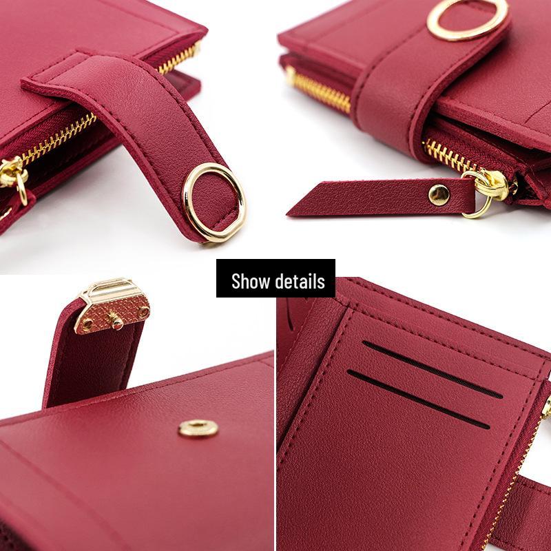 Women's Korean Style Tassel Bi-Fold Wallet - Simple, Fashionable Coin Purse