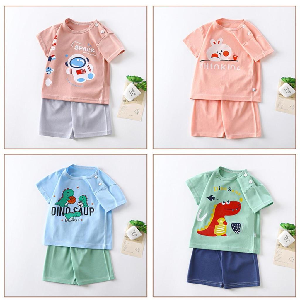 Kids Clothes Children's Sets Boys Girl T-shirt Shorts 2PCS Summer Cotton Short Sleeve Baby Children Clothing Toddler Suit