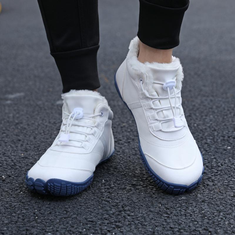 Warme Unisex Baumwollschuhe Plüsch Schneestiefel Herren Damen High-Top Winter Outdoor Wanderschuhe Rutschfest Wasserdicht