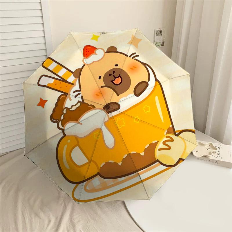 

1PC Cupcake Dessert Umbrella-8-Rib Reinforced, Automatic Open, Lightweight & Durable, Cute Fashion Accessory for Outdoor-T315