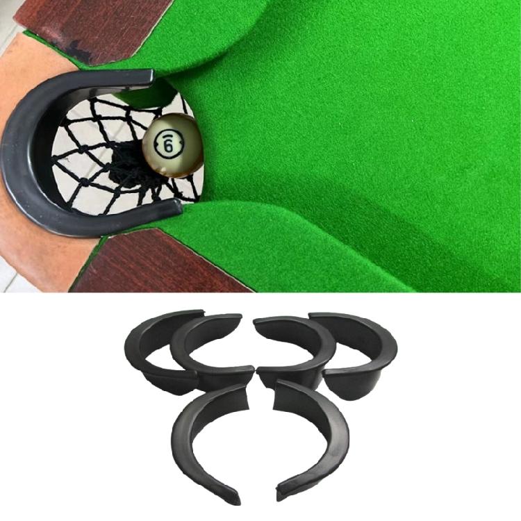 Billiard Hole Liner, 6 Pack Pool Table Pocket Liner Plastic Pool Table Hole Liner Replacements for Pool Table Billiard