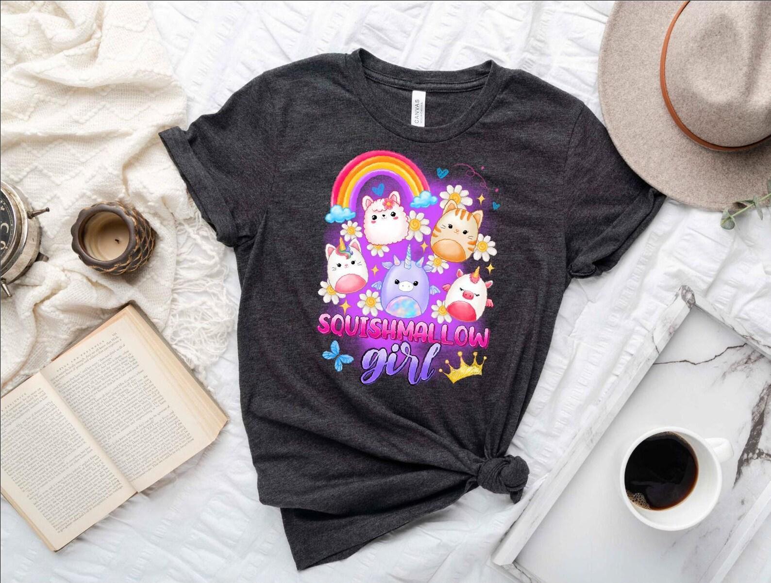 Cute Squishmallow Shirt, Custom Squishmallow Birthday Shirt, Birthday Girl Shirt, Squishmallow Girl, Squish Squad Birthday, Squish Shirt 110