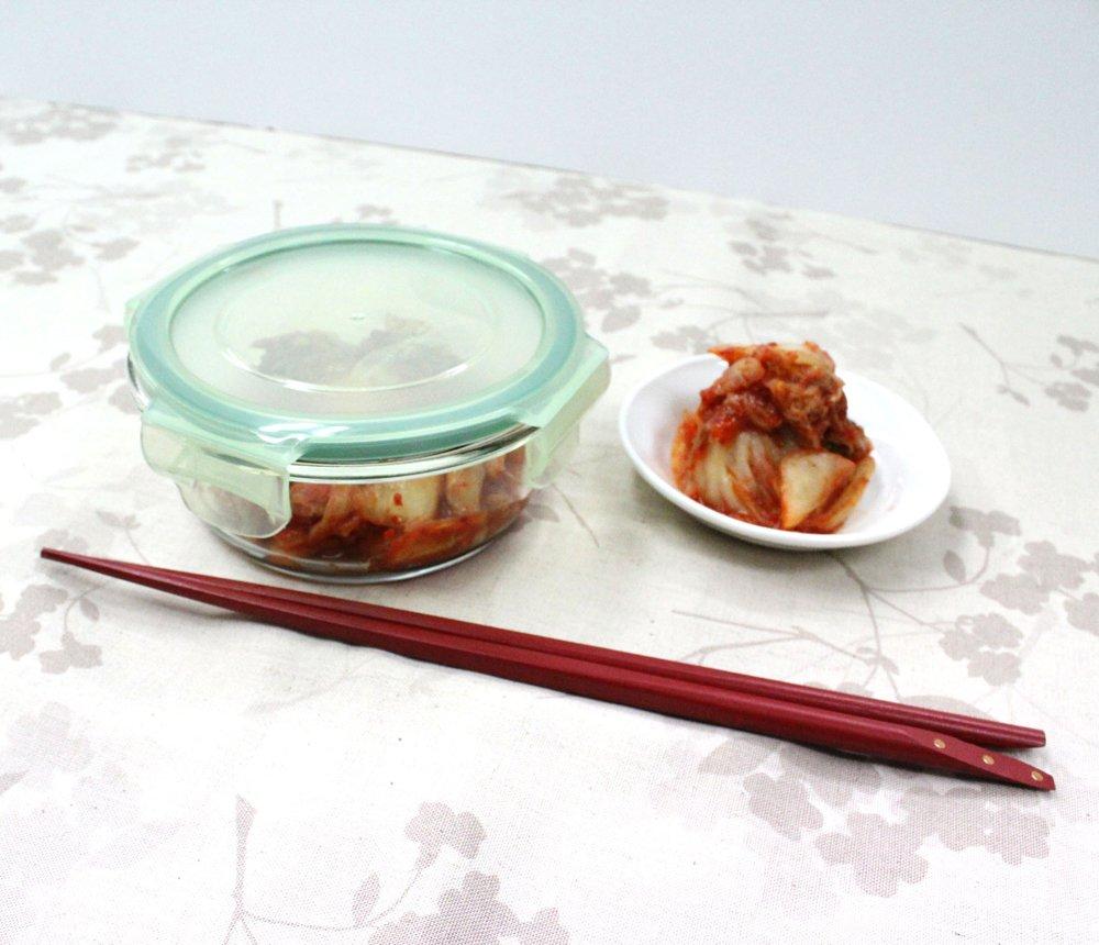 Tombow Glass Airtight Storage Suitable for SG Heat-Resistant Container, 410ml, 4-Point Lock, Pickles, M-410
