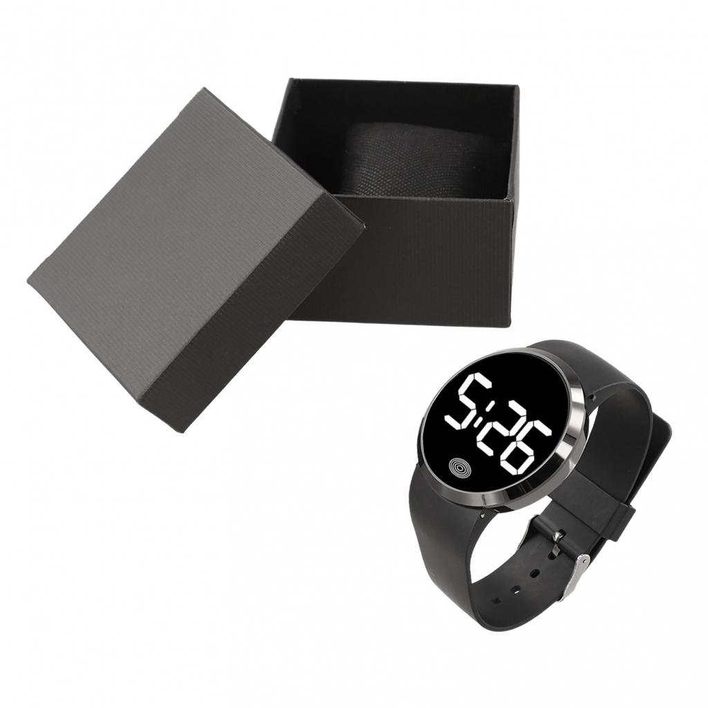 LED Electronic Watch with Large Display and Plastic Body for Men Women