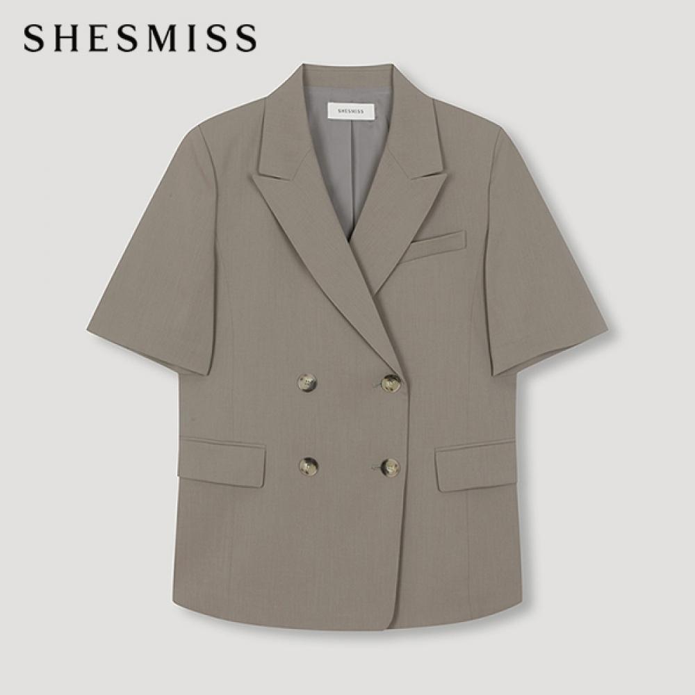 

She S miSS Peaked Collar Double Jacket SwSjkn21070 Gr Grey/55