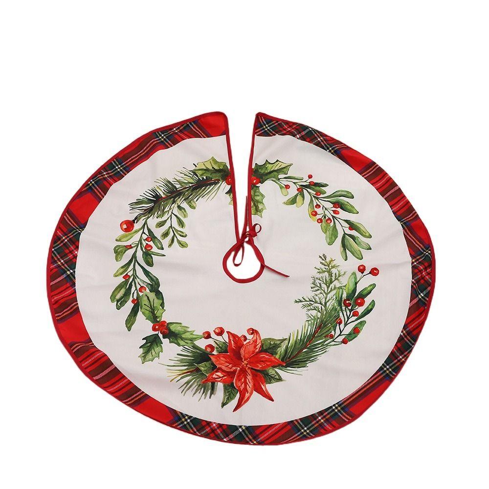 Creative Christmas Tree Apron Round Xmas Tree Skirt Christmas Base Cover  Tree Base Supplies