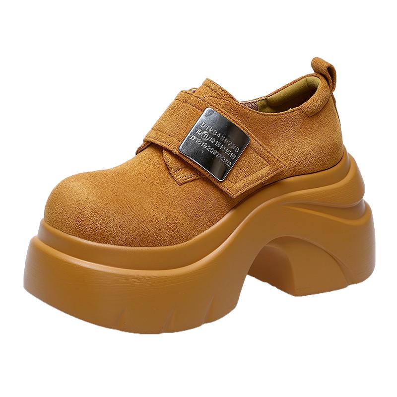 Fashion Aphixta 8cm Chunky Heel Women Ankle Boots Metal Decoration Hook Loop Woman High Heel Pumps Platform Height Increasing Footwear