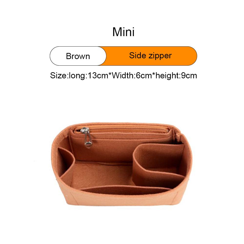 

Women Felt Insert Bag Purse Organizer Fits For LOE-WE PUZZLE Makeup Purse Cosmetic Bags Women Luxury Designer Bag Organizer 1 piece