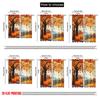 Flat Printing Drapes Autumn Pumpkin Maple Leaf Versatile Durable Polyester Without Electricity Family Party Perfect Curtains Set Of 2 Made