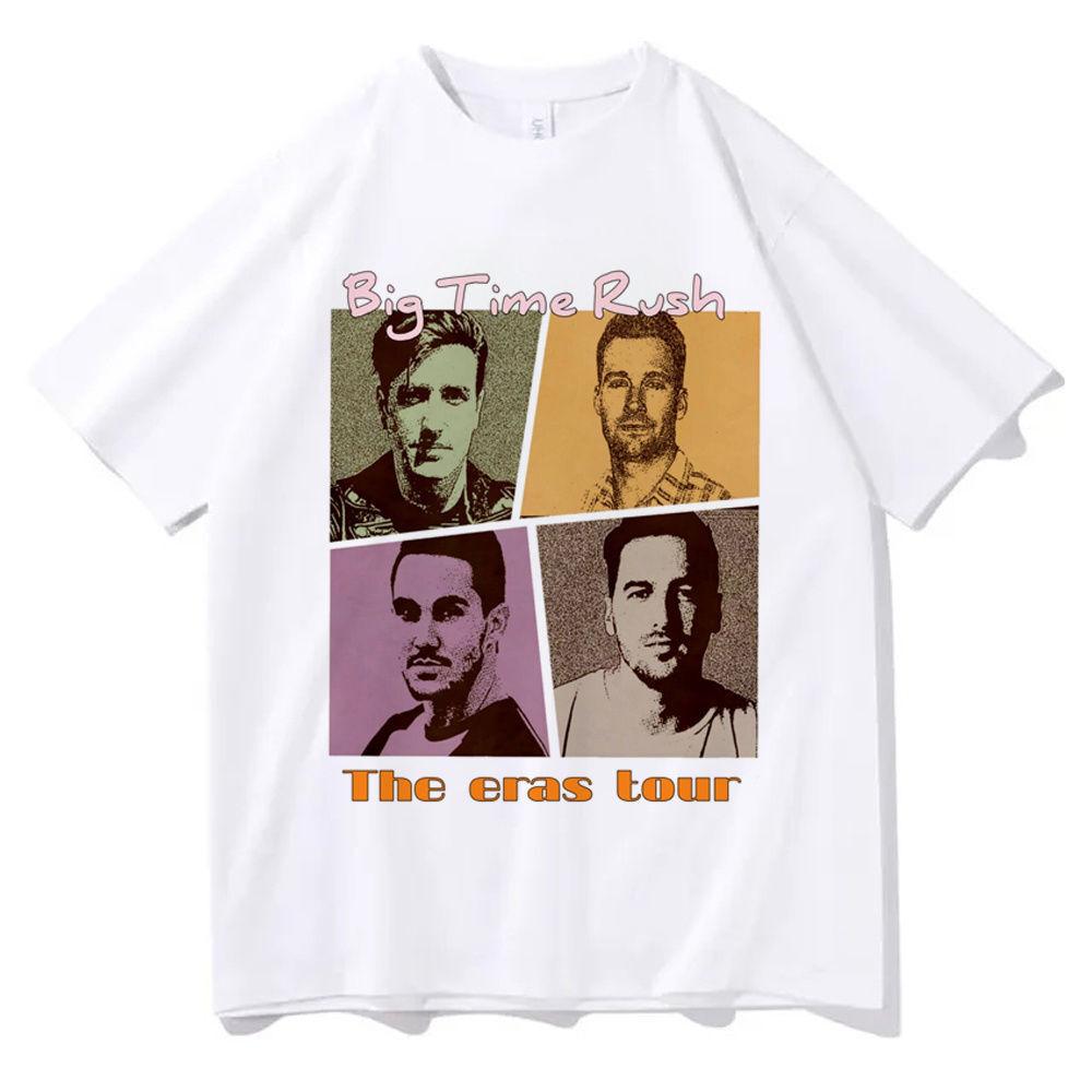Big Time Rush T Shirt Girl Harajuku Streetwear Kawaii 2000s Retro Top Tees Comfortable Psychedelic Punk Vintage Kawaii Tops