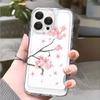 Falling Pink Cherry Blossoms Phone Case for IPhone 17 15 16 14 13 12 11 Pro Max  Plus 12 13 Mini TPU Protect Cover